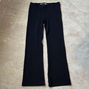 Betabrand Black Textured Bootcut Yoga Dress Pants